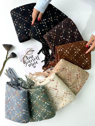 شال موهر بوکله مربعی ریشه بلند