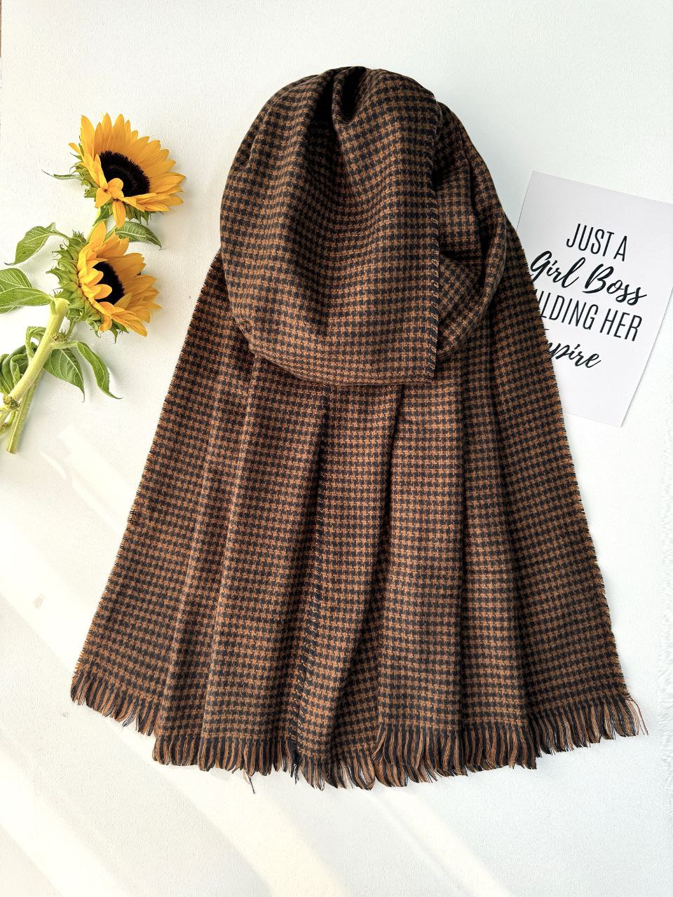 شال موهر قهوه ای