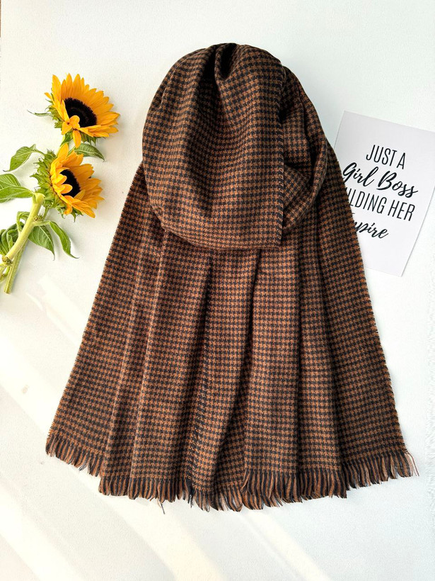 شال موهر قهوه ای