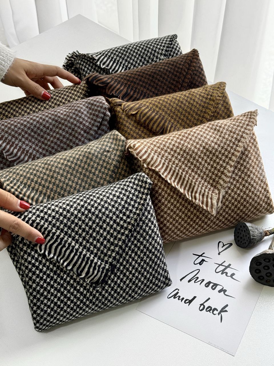 شال موهر قهوه ای