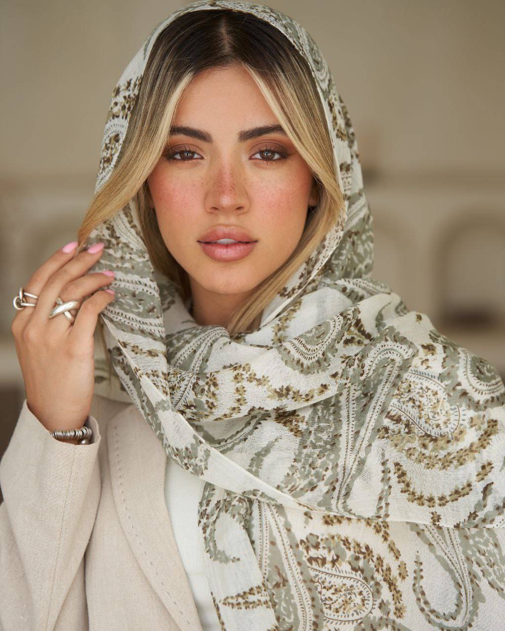 شال wool نخی تابستانه وارداتی