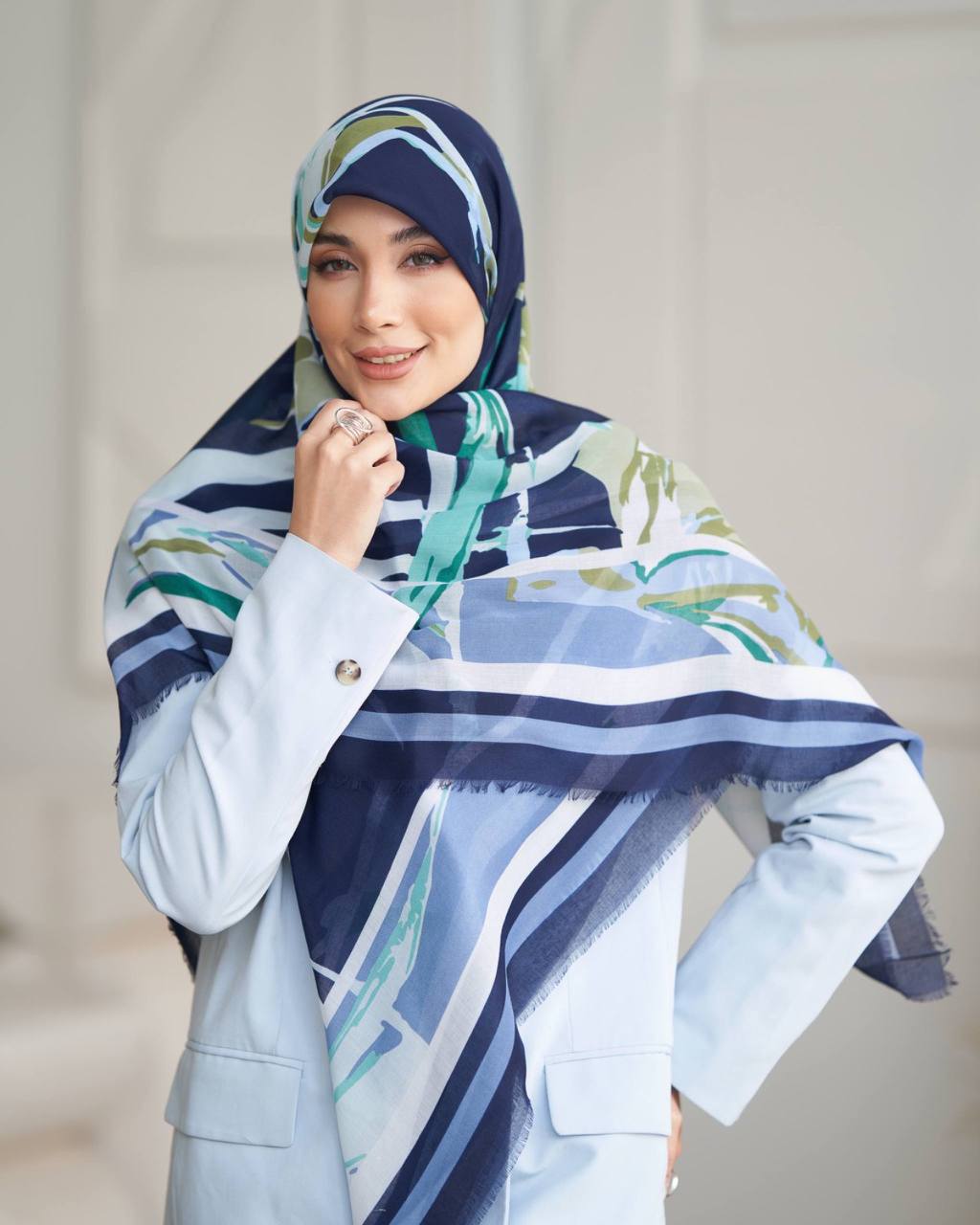 روسری نخی ریشه پرزی وارداتی