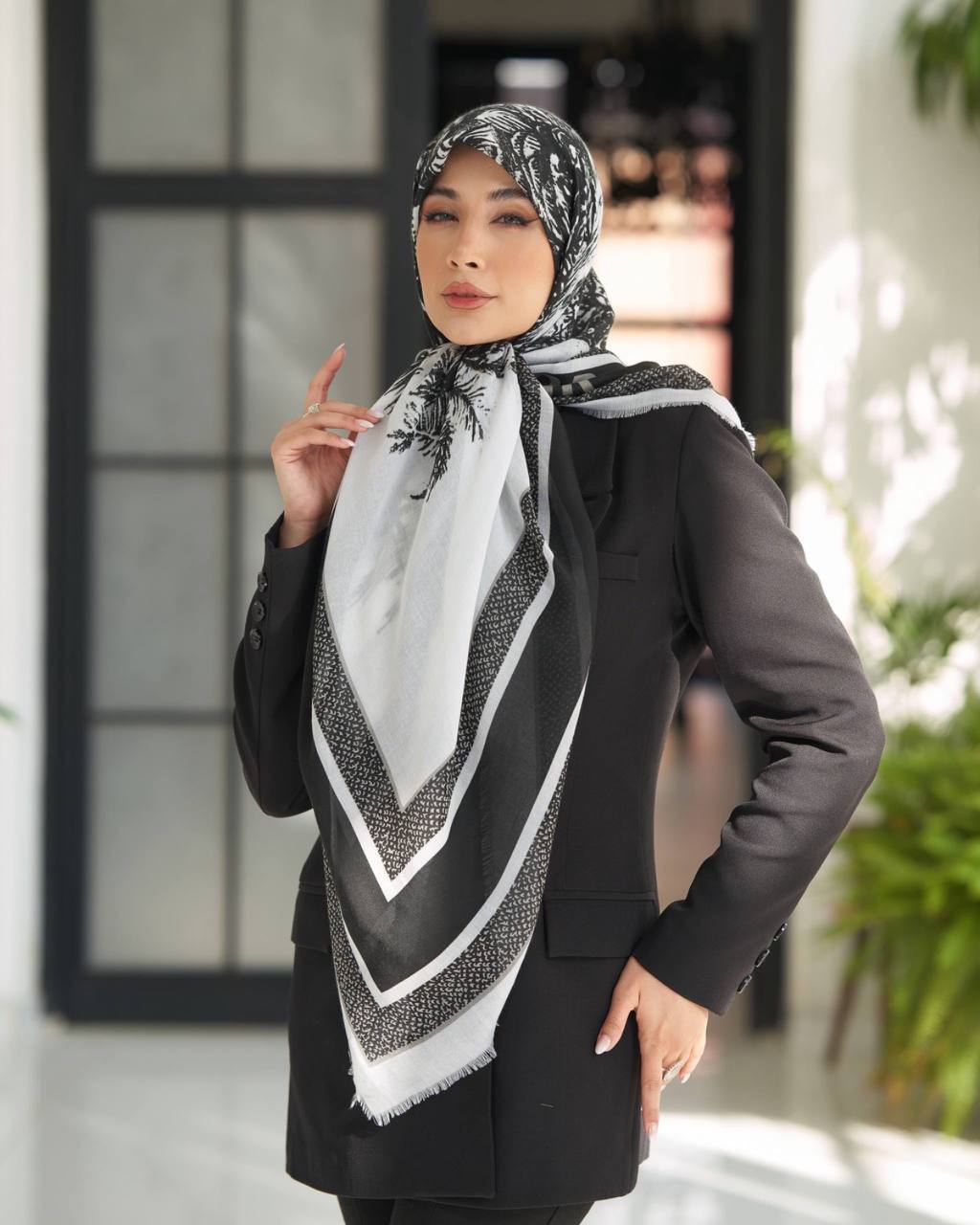 روسری نخی ریشه پرزی وارداتی